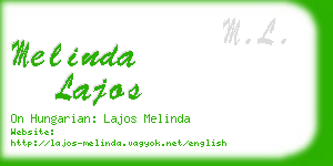 melinda lajos business card